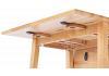Drop Leaf Table & 2 Chairs, Oak Wood Finish Dining Set 6